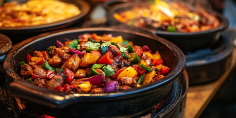 Close-Up of a Delicious Western Food Dish