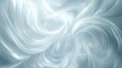 Fototapeta premium Abstract Swirling Light Blue and White Fractal Design