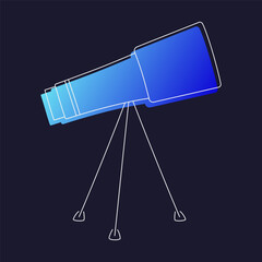 Large Blue Object on Black Background