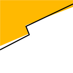 Modern yellow blob corner