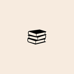 Stack of Books icon flat vector design. 