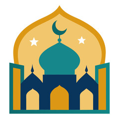 Islamic mosque vector