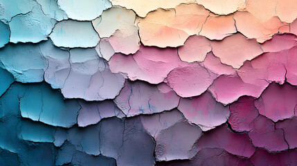 Intricately Designed Crackle Paint Background with Pastel Hues and Elegant Ambiance