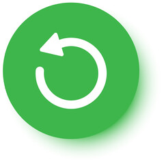 Circular arrow rotating counterclockwise, symbolizing a reload or refresh action, perfect for enhancing web design and user interface projects with a modern, clean look