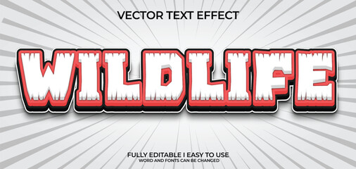 Vector 3D Editable Text Effect