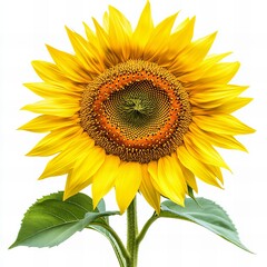 sunflower isolated on white