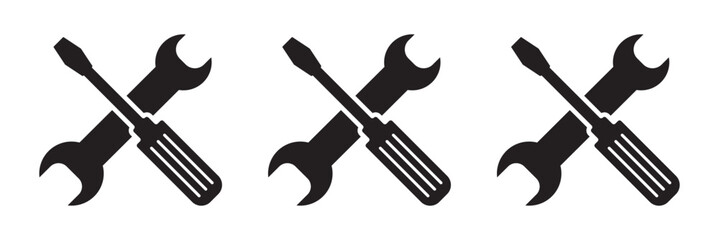 Manufacturing vector black flat, line icons. Service vector icon designs isolated on transparent background. Working tools collection. Repair and construction supplies set. Sketch vintage vector.