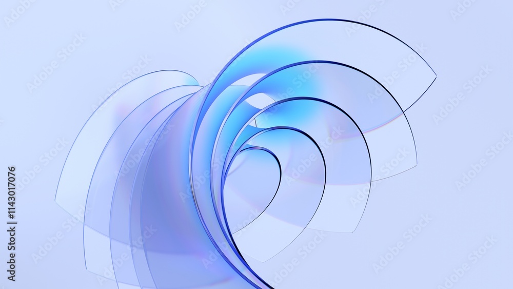 Poster abstract minimalist background design, 3d render