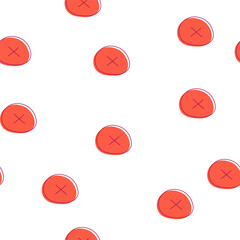 Fototapeta premium Colorful Circles and Stars on White Background