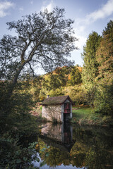 Boathouse in Woodchester Park