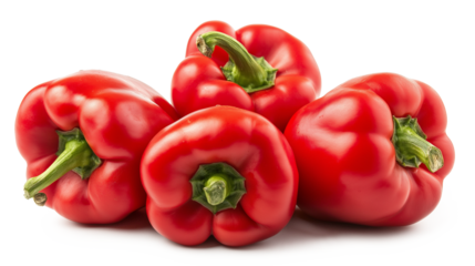 Sweet red pepper isolated on a white background