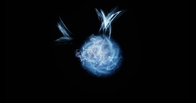 soul energy effect on black background