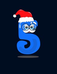 Vector illustration of Christmas/ New Year number