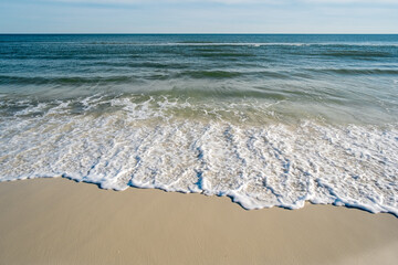 Gentle Gulf Surf on Beach in Pensacola, Florida