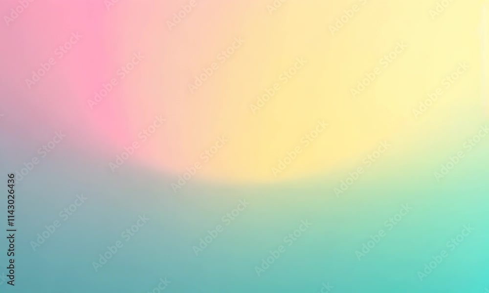 Poster pastel gradient transitions: soothing colors merge in soft, ambient movement