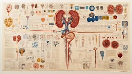 Visual guide on Renal/Urinary System featuring essential nursing interventions and patient care techniques--ar 16:9