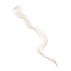 Abstract figure, smooth lines, color gradient. When superimposed on a dark background it acquires a soft neon glow.