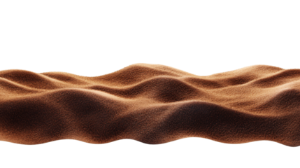 Desert sand, transparent background