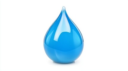 Obraz premium A blue vase sitting on top of a white surface