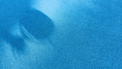  blue paddle tennis court, aerial shot