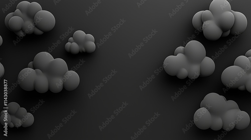 Poster abstract pattern with triangles and a gray gradient.