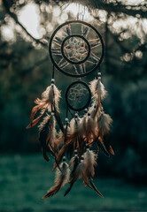 Dreamcatcher, american native spiritual bohemian mascot