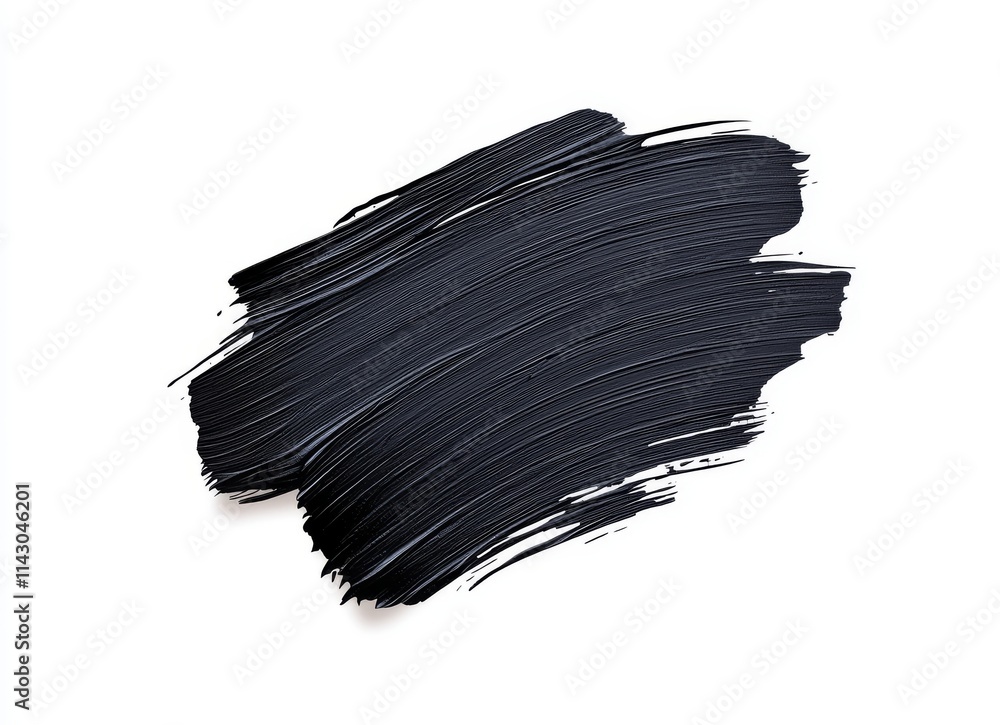 Poster a dynamic, monochrome gradient in black ink or watercolor, featuring an isolated horizontal blob wit