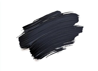 A dynamic, monochrome gradient in black ink or watercolor, featuring an isolated horizontal blob with a textured, abstract expression, resembling a dark, thunderous cloud. Ideal for a Black Friday