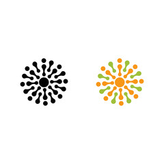 abstract sunburst design, sunhub icon vector illustrator