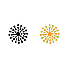 abstract sunburst design, sunhub icon vector illustrator
