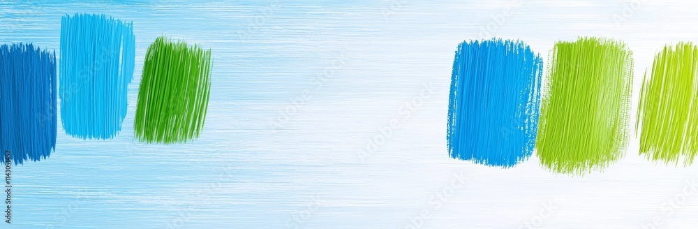 Poster an abstract background with a textured design, showcasing a gradient from light green to blue, compl