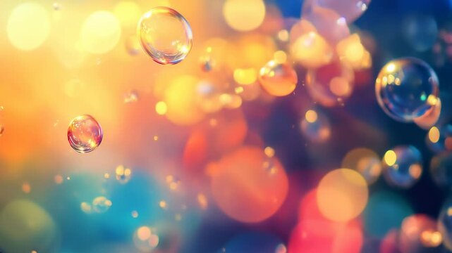 Vibrant desktop wallpaper showcasing colorful floating bubbles for a fun computer atmosphere

