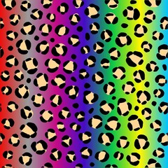 seamless leopard pattern in multiple colours 