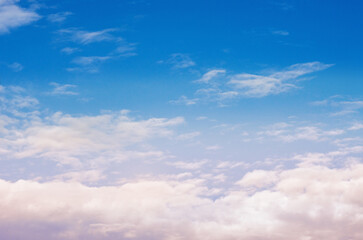 White cloud in the blue sky