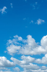 White cloud in the blue sky