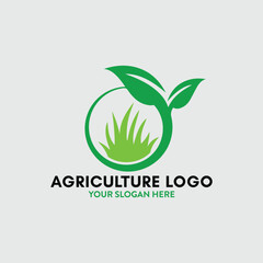 gardening and agriculture logo design vector