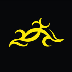 Floral Design A classic black and white floral design element featuring elegant, curved leaves and intricate detailing. Ornamental Perfect for use in decorative borders, logos