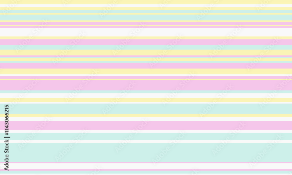 Aufkleber geometric stripes seamless vector pattern with horizontal lines in varied colours, creating an abstr