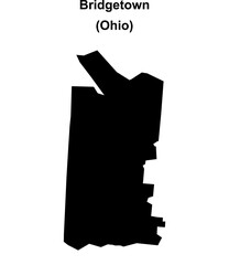 Bridgetown (Ohio) blank outline map