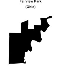 Fairview Park (Ohio) blank outline map