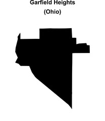 Garfield Heights (Ohio) blank outline map
