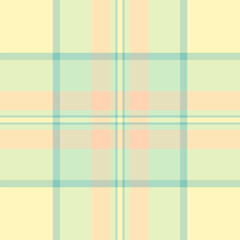 Packing tartan textile plaid, multicolor texture check vector. Reel seamless pattern background fabric in light and moccasin colors.