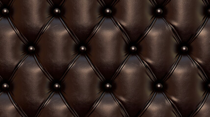 Fototapeta premium A seamless leather texture in rich dark brown featuring fine details, offering a luxurious and tactile appearance ideal for high-end design projects.