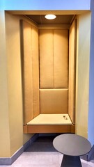 Interior of the photo room 