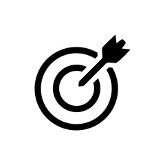 Target icon vector. Dart board symbol for web site Computer and mobile vector.