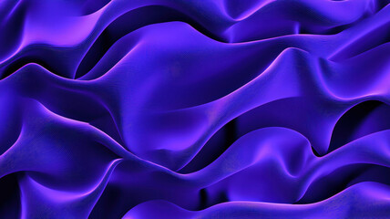 Obraz premium A seamless silk fabric texture in royal purple featuring soft folds and reflective highlights, exuding a luxurious and rich aesthetic, ideal for elegant designs. 
