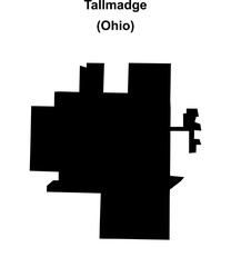 Tallmadge (Ohio) blank outline map
