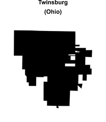 Twinsburg (Ohio) blank outline map