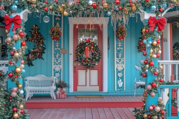 Festively Adorned Home in Celebration, Florida: A Vibrant Celebration of Christmas Spirit