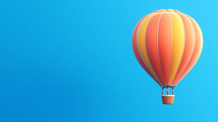 Hot Air Balloon in Clear Sky